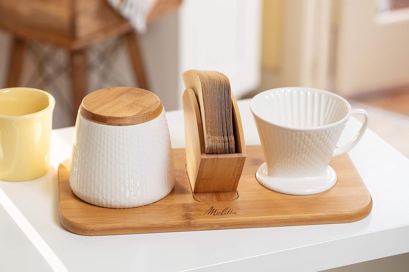 Melitta Melitta Artisan Porcelain PourOver Coffeemaker and Canister Set White - Image 5