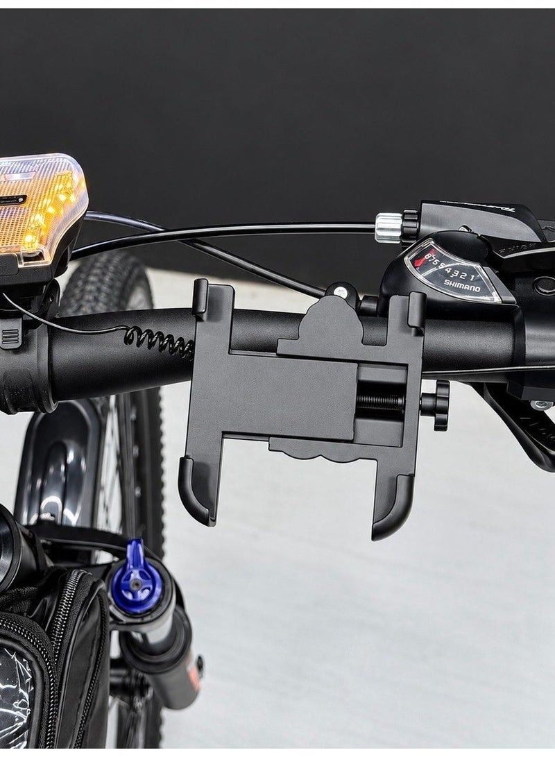 Universal 360° Metal Phone Holder for Bicycle & Motorcycle – Handlebar Mount for 4–7 Inch Smartphones - Image 3