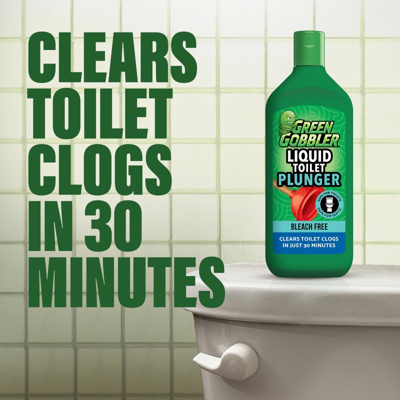 Green Gobbler Liquid Toilet Plunger | Clog Remover | Safe for Toilets and Septic | 2 Pack - Image 3