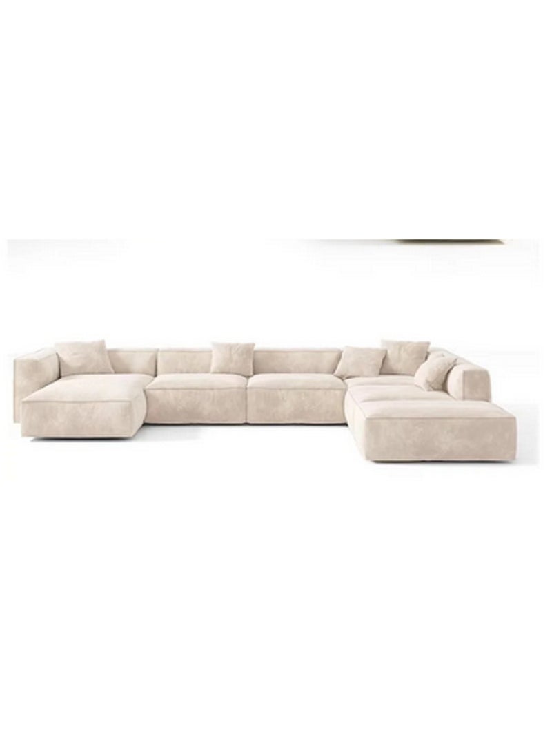 Comfynest U Shape Sofa for a Modern Lounge and Cozy Corner Water Proof Fabric With Free Fabric Cleaner  - Image 5