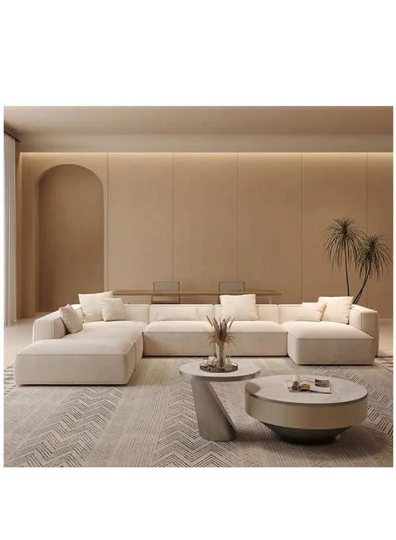 Comfynest U Shape Sofa for a Modern Lounge and Cozy Corner Water Proof Fabric With Free Fabric Cleaner  - Image 3