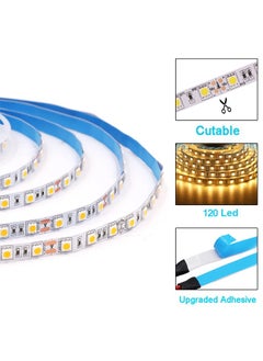 5V USB LED Strip Lights 5M 120LEDs Warm White LED Strip 6000K Dimmable COB LED Strip Light Flexible USB Strip Light for TV Backlight Bedroom Cabinet Kitchen DIY Lighting (120 Lights Warm Light)