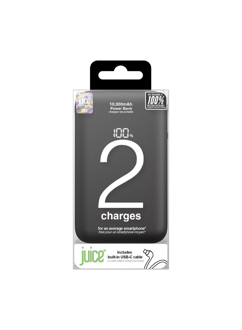 JUICE Power Bank 2 Integrated Black 10000mAh - Image 3