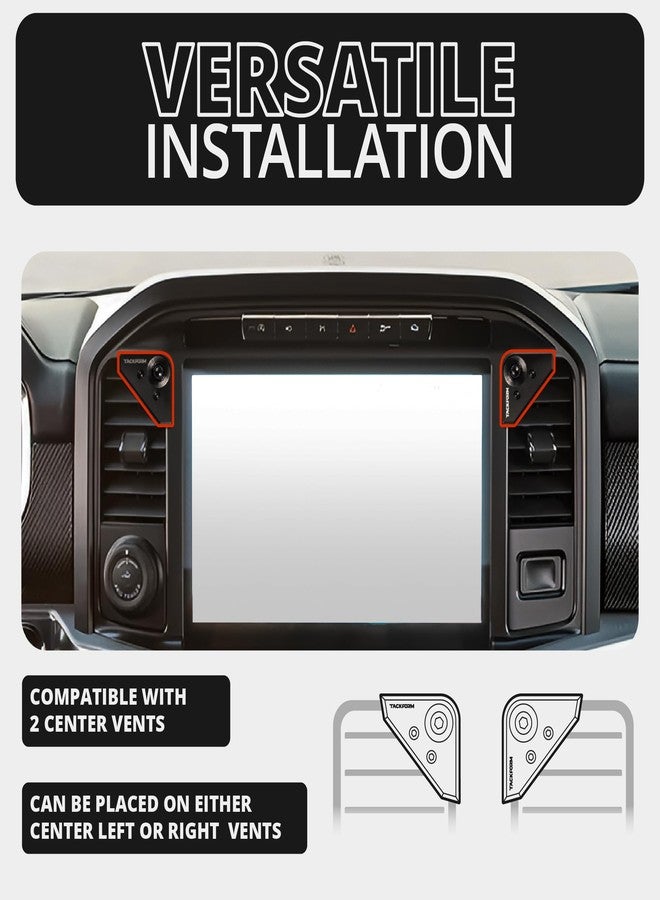 Tackform Link Vent Mount Universal Phone Holder - Compatible with 2021-2025 Ford F150 & Raptor, 2023-2025 Ford Super Duty | Aluminum | Zero Slip, Anti-Scratch | 2" Arm | Black - Image 5