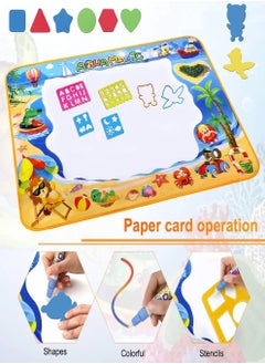 Generic Doodle Drawing Mat, Large Magic Water Drawing Mat Toy Gifts Painting Writing Pad Educational Learning Toys for Boys Girls  - Image 3