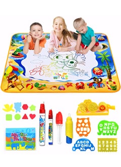 Generic Doodle Drawing Mat, Large Magic Water Drawing Mat Toy Gifts Painting Writing Pad Educational Learning Toys for Boys Girls  - Image 1