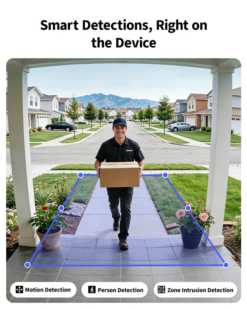 Aqara كاميرا جرس الباب أكارا G400 مع جرس، سلكية/PoE، فيديو آمن HomeKit، عرض بدقة 2K من الرأس إلى القدم، صوت ثنائي الاتجاه، واي فاي 6 بتردد 2.4/5GHz، تدعم أليكسا/جوجل/سمارت ثينغز، كشف محلي وتسجيل على مدار 24/7، IP65 - Image 5