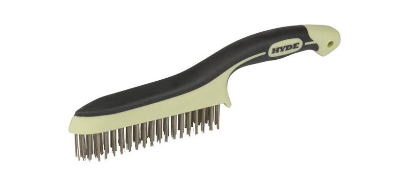 HYDE 46831 1134 Stainless Steel MAXXGRIP PRO Wire Brush 1134Inch - Image 2