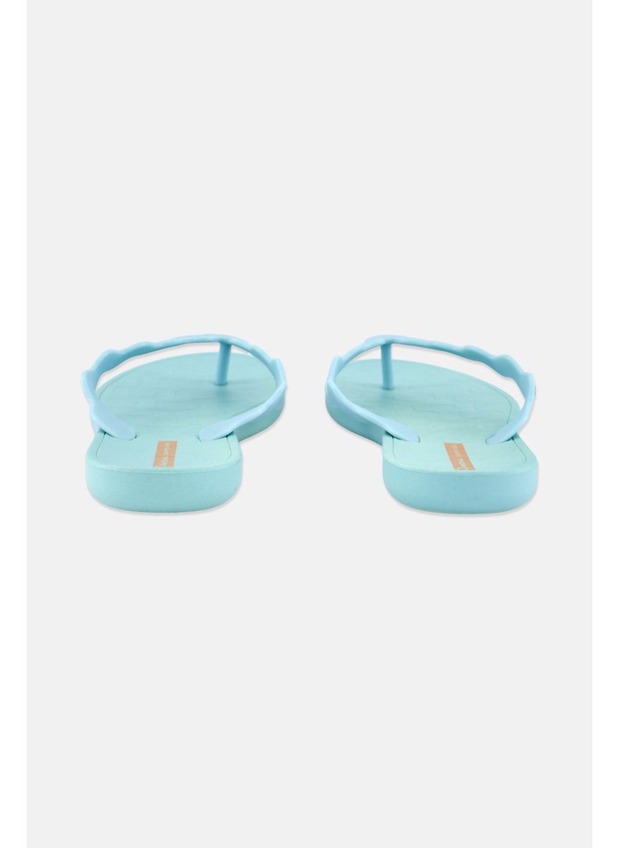 Ipanema Women ZIG AD Slip On Slippers, Pastel Light Turquoise  - Image 2