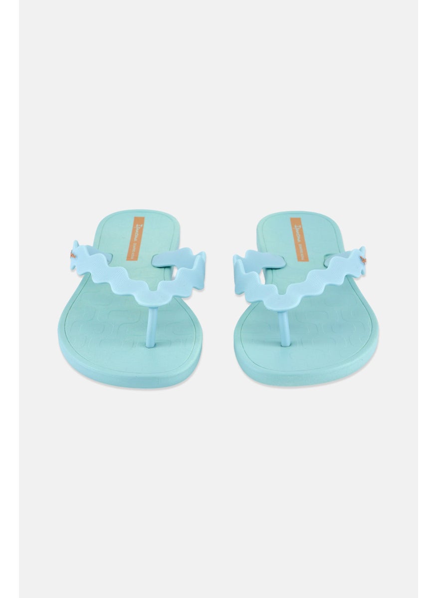 Ipanema Women ZIG AD Slip On Slippers, Pastel Light Turquoise  - Image 4