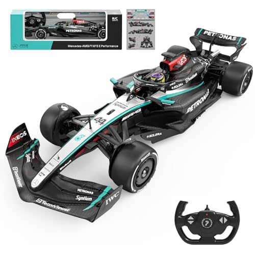 Voltz Toys MercedesAMG F1 W15 112 Scale RC Car Officially Licensed Formula 1 Remote Control Race Car 24GHz for Boys Girls and Collectors 112 MercedesAMG F1 W15 - Image 1