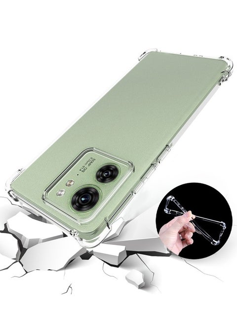 Motorola Edge 40 Case, Crystal Clear Motorola Edge 40 Protective Case, Slim Flexible TPU Airbag Bumper Shock Absorption Rubber Soft Silicone Case Cover Fit for Motorola Edge 40 5G (Clear)