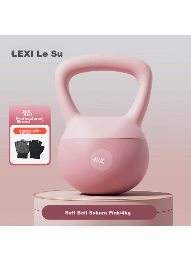 Lexi Soft Kettlebell For Women's Home Fitness, Glute Exercise, Soft Kettlebell Workout, 4kg Pink - Image 1