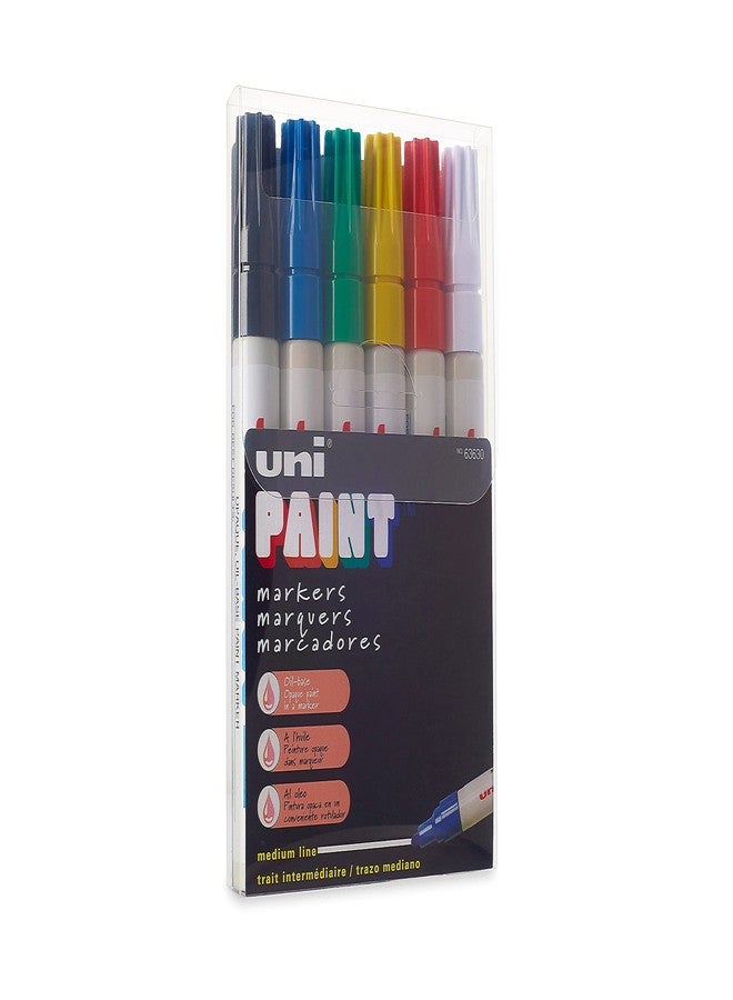Rolodex Uni-Paint PX-20 Oil-Based Paint Marker, Medium Point, Assorted Colors, 6-Count - Image 4