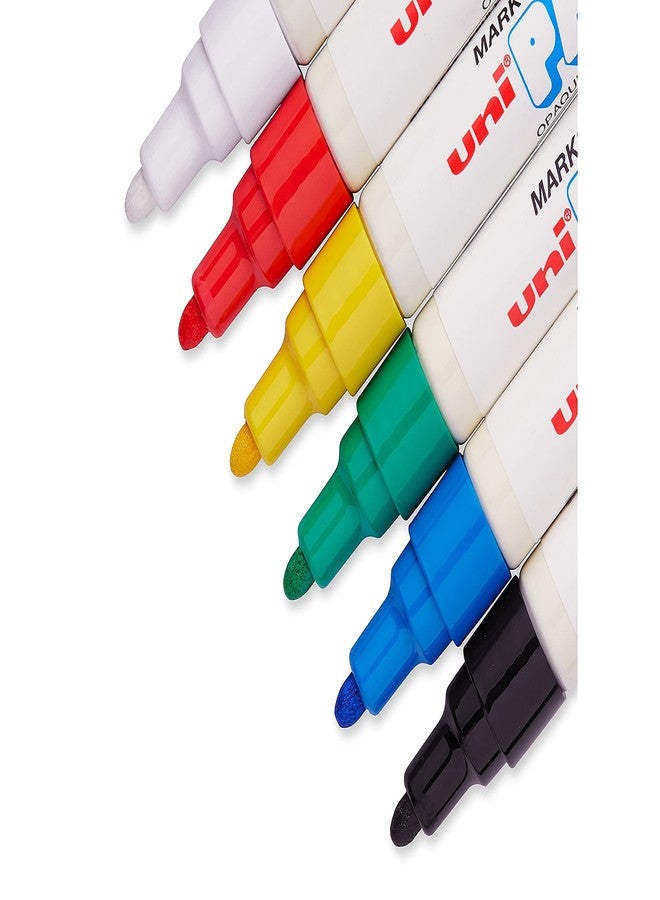 Rolodex Uni-Paint PX-20 Oil-Based Paint Marker, Medium Point, Assorted Colors, 6-Count - Image 3
