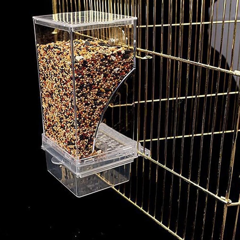 JAOCDOEN Bird Automatic Feeder Splash-Proof Bird Feeder Bird Cage Accessories Bird Food Container for Parakeet Canary Cockatiel Finch - Image 4