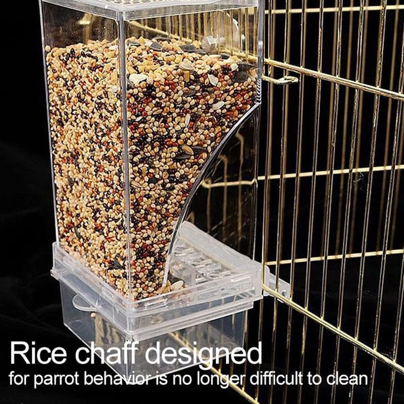 JAOCDOEN Bird Automatic Feeder Splash-Proof Bird Feeder Bird Cage Accessories Bird Food Container for Parakeet Canary Cockatiel Finch - Image 5