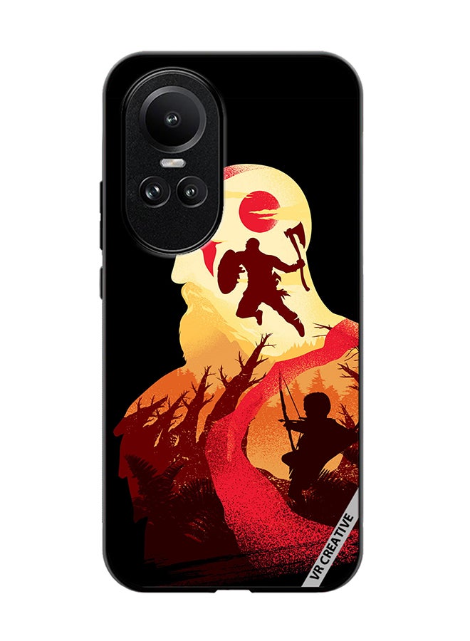 VR CREATIVE Protective Case Cover For Oppo Reno 10 God Of War Design Multicolour - Image 1