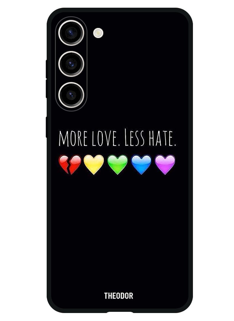 Theodor Protective Case Anti Scratch Shock Proof Bumper Cover For Samsung Galaxy S23 FE More Love Less Hate  - Image 1