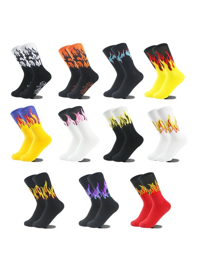 KUYING Fashion Anti Slip Breathable Sports Socks Eleven Piece Set 