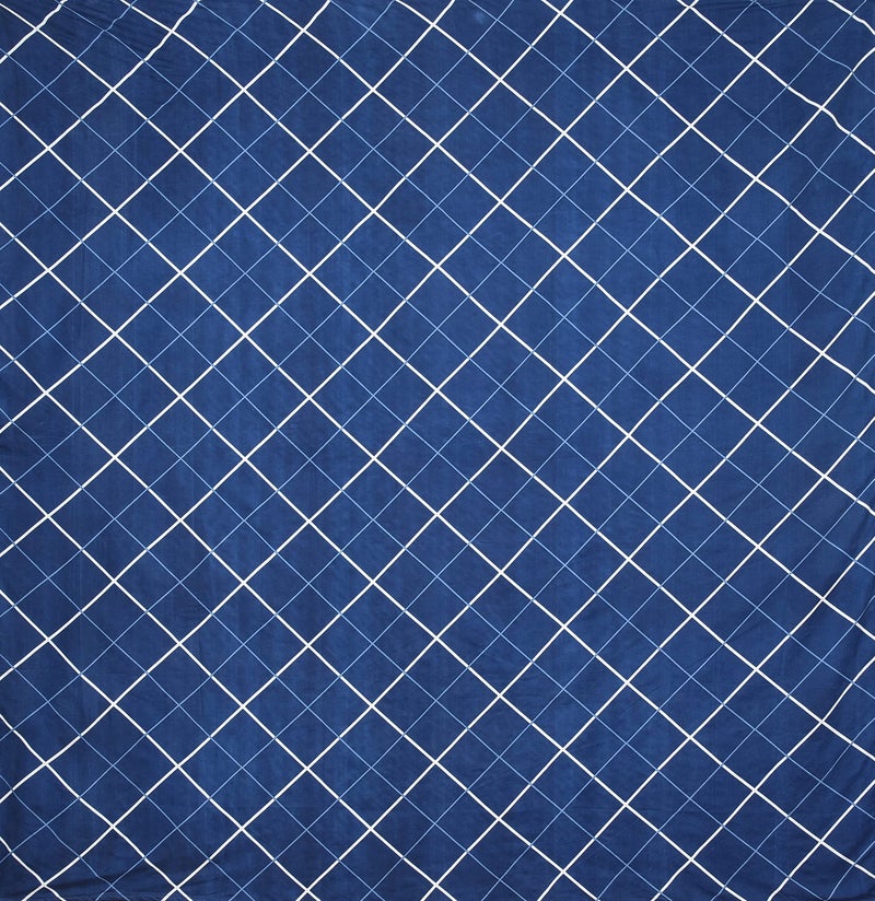 Homefab India 140 TC Microfiber Double Bedsheet with 2 Pillow Covers -Royal Blue (Dr247) - Image 4