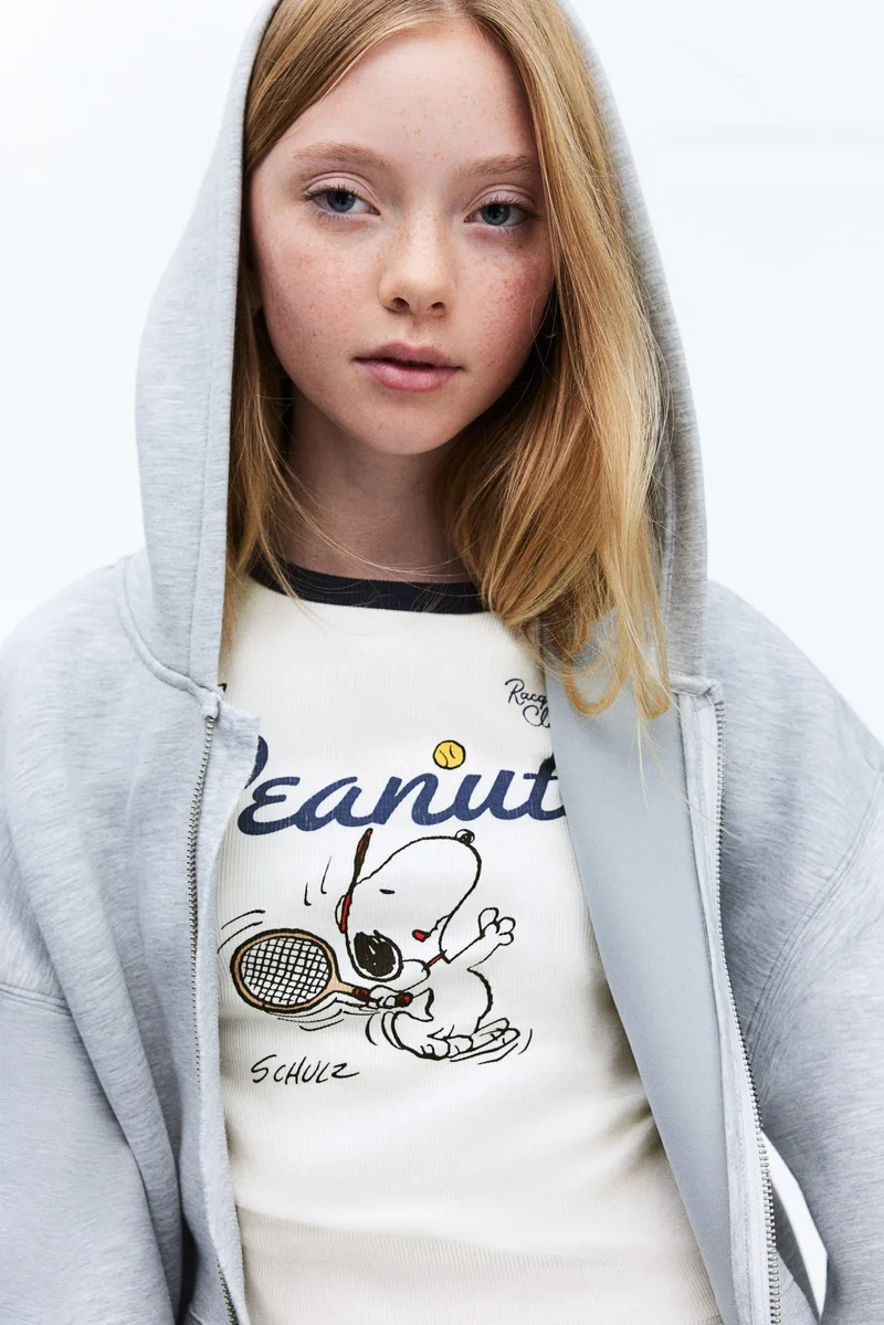 اتش اند ام بلوزة جيرسيه بطبعة