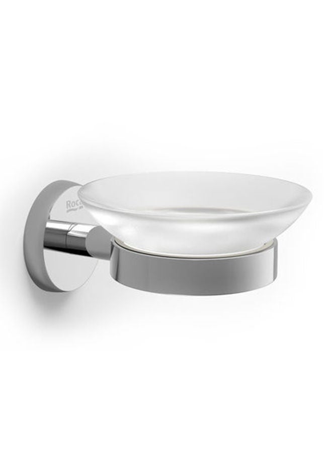 Roca Soap Holder Twin -White
