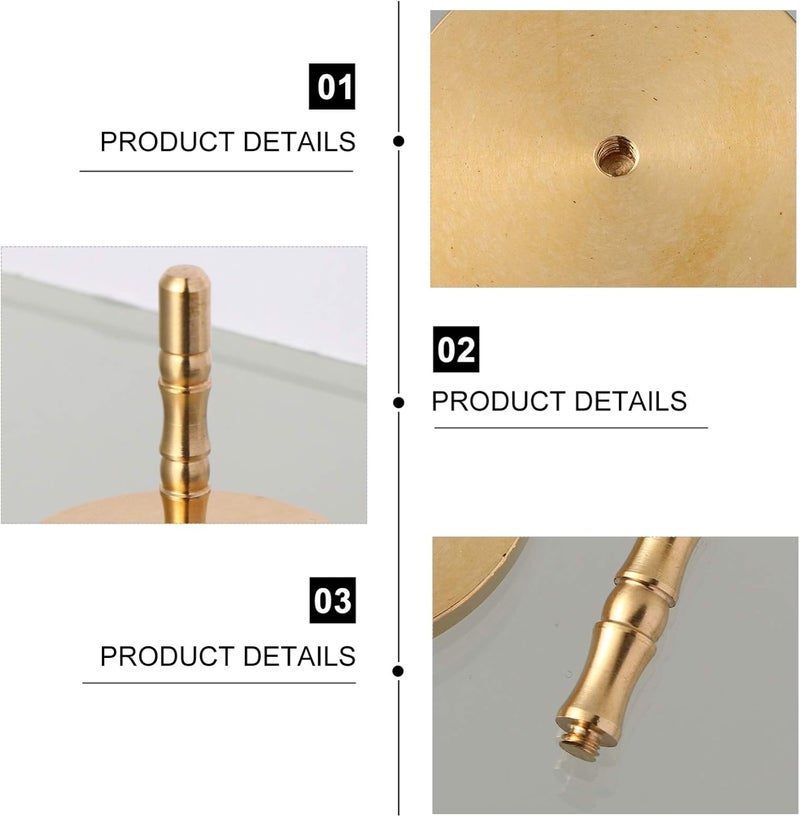 comfrt Incense Press Brass Incense Ash Press Seal Incense Mold Tool Golden Incense Burner Accessories for Home - Image 3