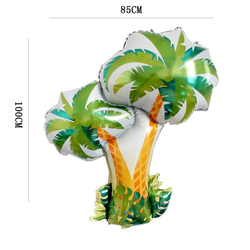 18-inch Hawaiian Flamingo Balloon Decorations Palm Tree