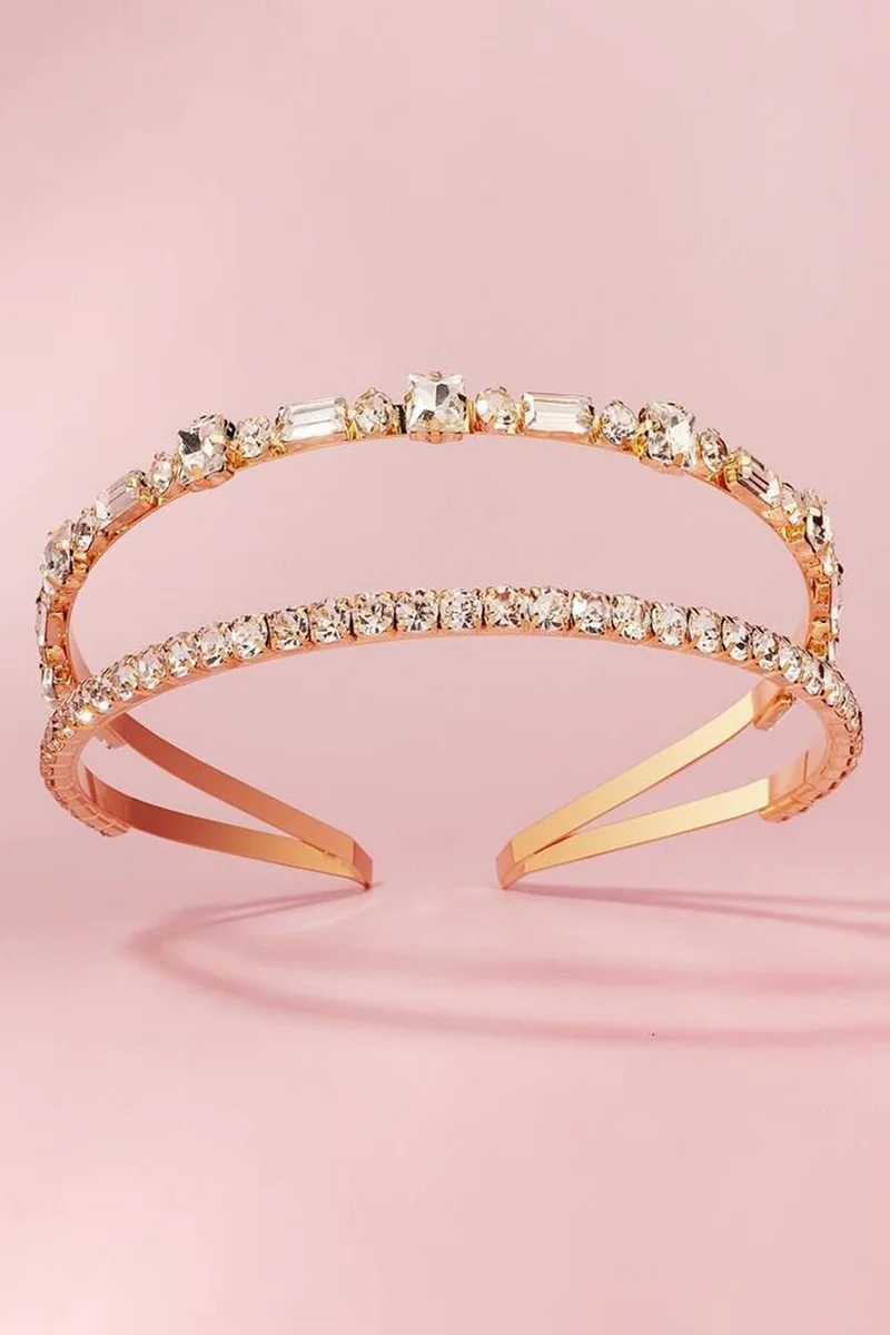 Bahels Women's Special Design Crystal Double Crown