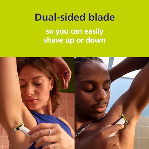 Norelco Philips Norelco OneBlade Skin Protect Replacement Blade, for OneBlade Electric Shaver and Trimmer, Durable Stainless Steel, Trim and Shave with Extra Skin Protection, 2 Count, QP229/80 - Image 5