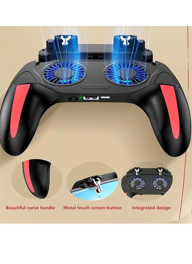 AS SEEN ON TV Game Controller, Adjustable Handheld Grip Game Controller With Double Cooling Fans, Lightweight And Portable Mobile Gamepad Joystick, Mobile Game Controller Trigger For Phone,(5000mAh Battery Version)  - Image 4