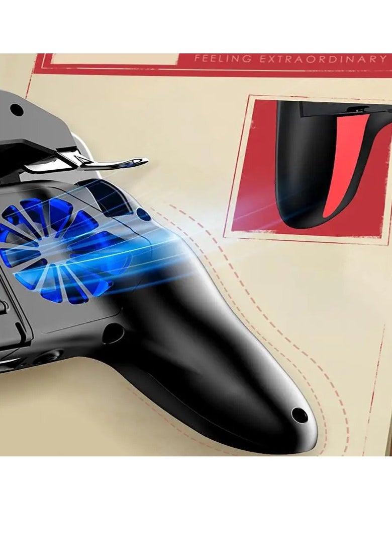 AS SEEN ON TV Game Controller, Adjustable Handheld Grip Game Controller With Double Cooling Fans, Lightweight And Portable Mobile Gamepad Joystick, Mobile Game Controller Trigger For Phone,(5000mAh Battery Version)  - Image 5
