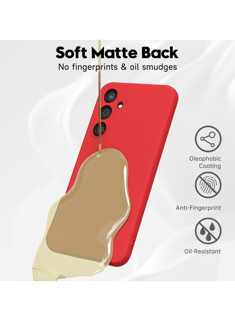 Denx Silicone Case for Samsung Galaxy A35, Soft Silicone Slim Case Light weight, Shockproof Cover, Anti fingerprint Case, Designed For Samsung Galaxy A35 (Red) - Image 5