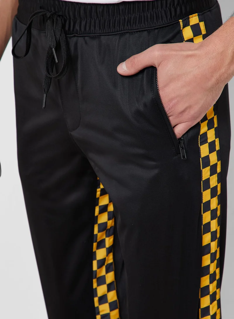 FOREVER 21 Checkered Print Track Pants