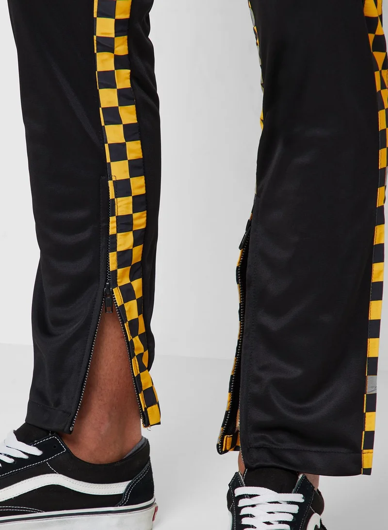 FOREVER 21 Checkered Print Track Pants