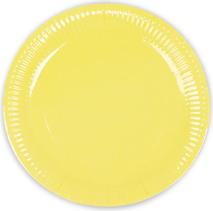Alsepeteavm Cardboard Plate Kikajoy 8-Piece -Makaron Yellow-