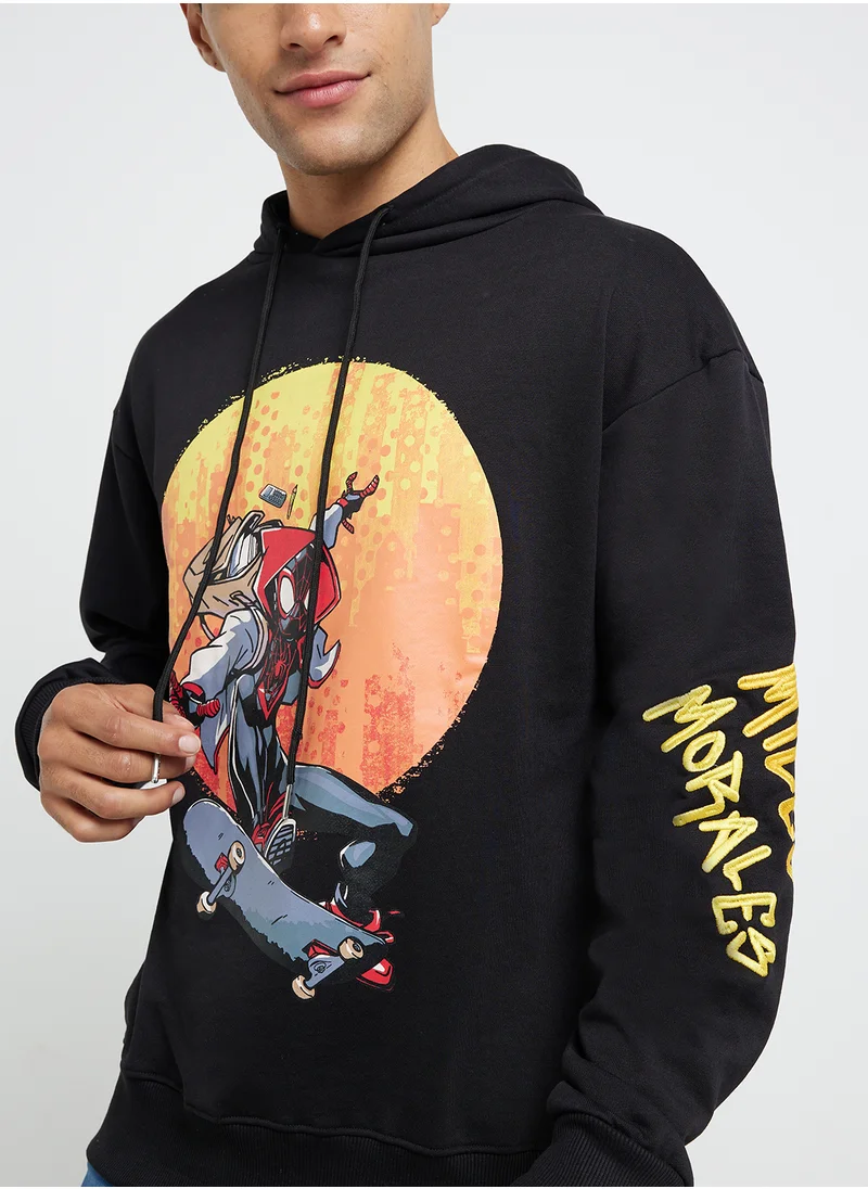 مارفل Spider Man Men'S Oversized Pullover Hoodie