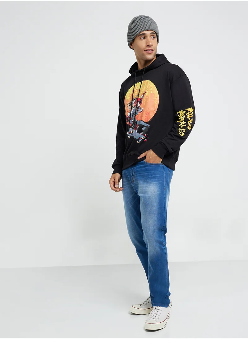 مارفل Spider Man Men'S Oversized Pullover Hoodie