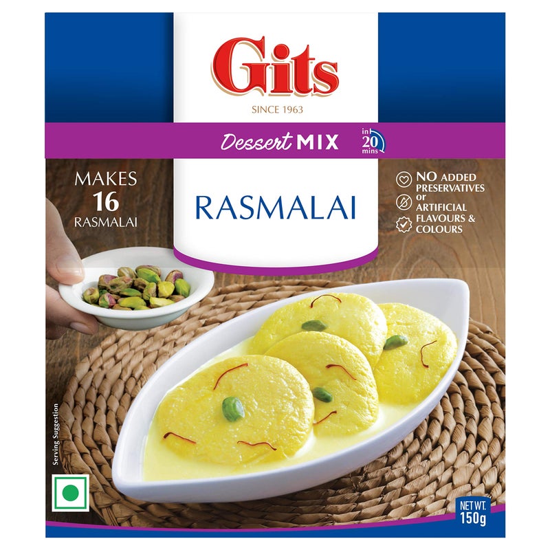 Gits Instant Rasmalai Desert Mix, 135g (Pack of 3) - Image 3