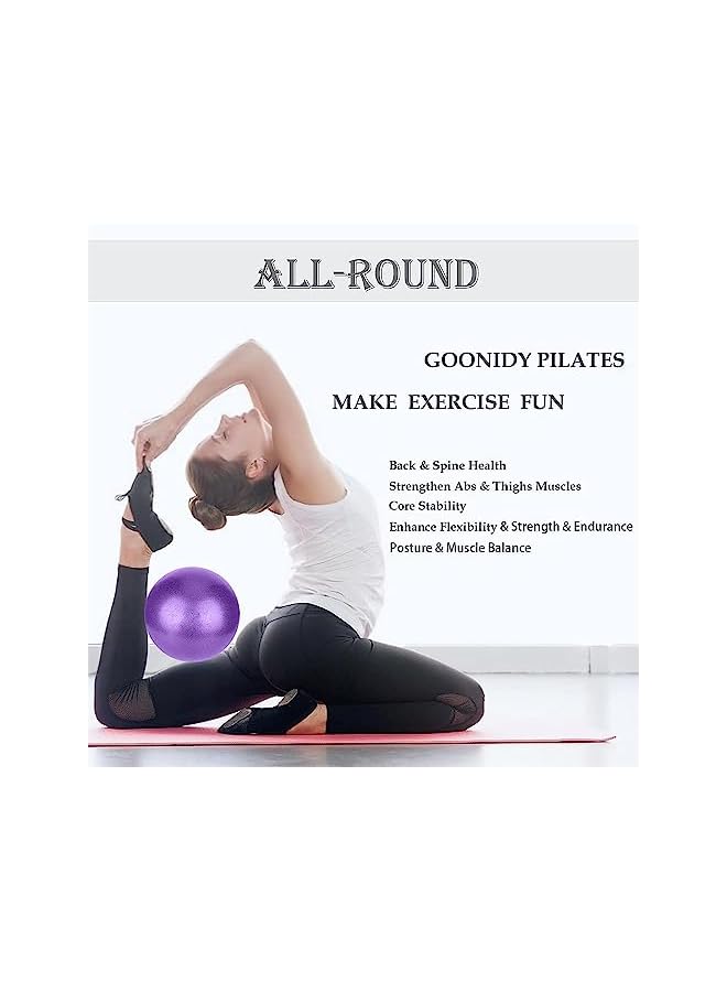PROMASS 2 Pcs Exercise Ball,25Cm,65Cm Yoga Ball,With Quick Foot Pump,Workout Exercise Ball For Fitness,Yoga,Pilates,Core Training And Physical Therapy,Improves Balance,Premium Non-Slip Design  - Image 5
