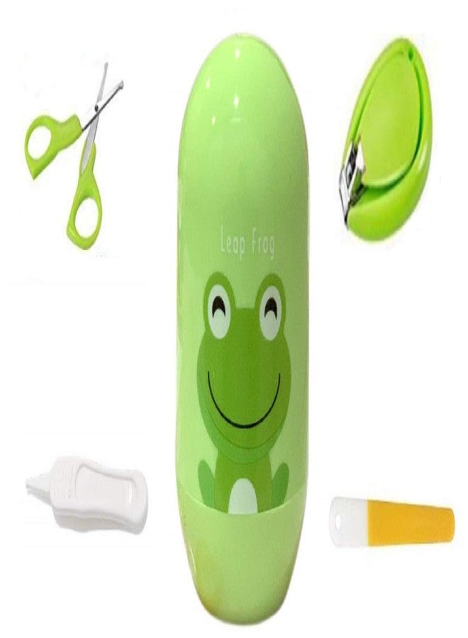 Alya The Cheeky Kidzz Baby Grooming Essential Nail Manicure Pedicure Cutter Safety Kit 4 in 1 Combo with Cute Printed Portable Travel Protective Case for Toddlers/Infants/New Borns(0 Months;GREN) - Image 5