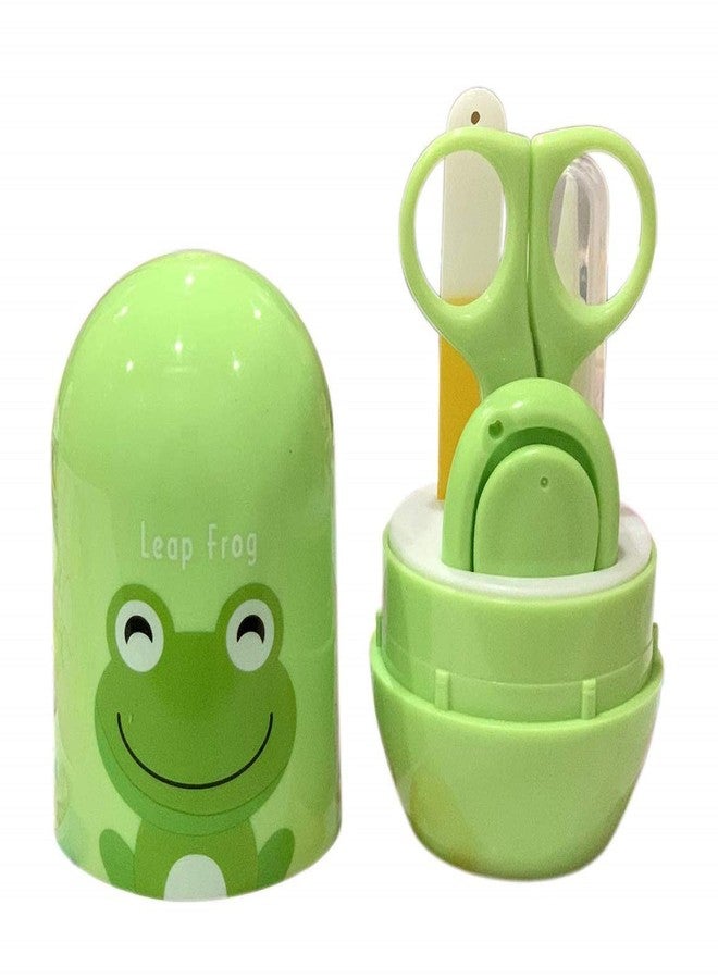 Alya The Cheeky Kidzz Baby Grooming Essential Nail Manicure Pedicure Cutter Safety Kit 4 in 1 Combo with Cute Printed Portable Travel Protective Case for Toddlers/Infants/New Borns(0 Months;GREN) - Image 2
