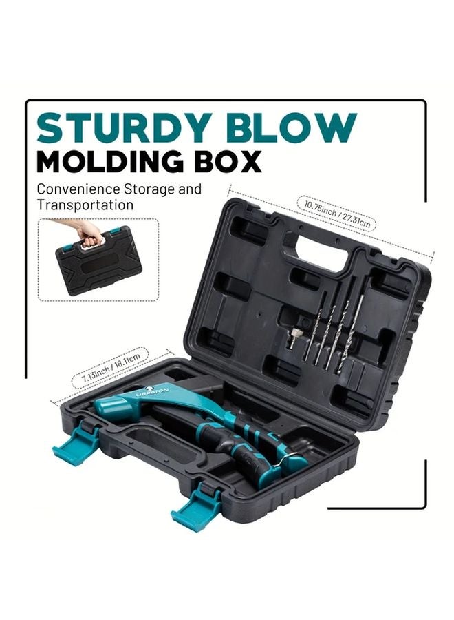 Professional Heavy Duty Rivet Gun Kit Single Hand Operated Manual Tool - Image 4