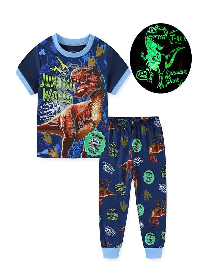 babyqlo Jurassic T-Rex World Explorer Pajama Set - Image 1