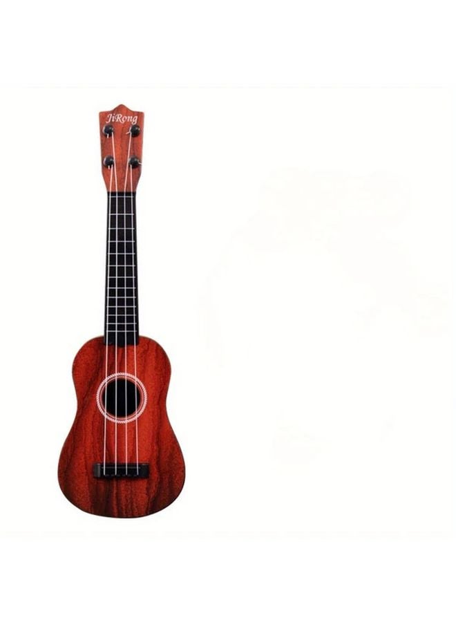 Red Kids Fun Ukulele Toy Guitar 16.5 Inch Educational Music Gift for Children Beginners - Image 1