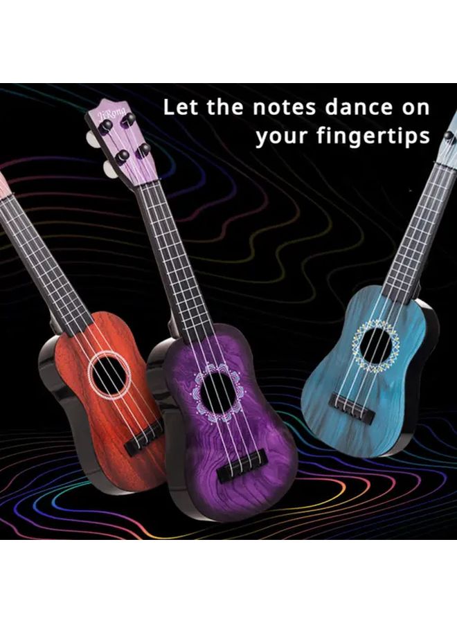 Red Kids Fun Ukulele Toy Guitar 16.5 Inch Educational Music Gift for Children Beginners - Image 2