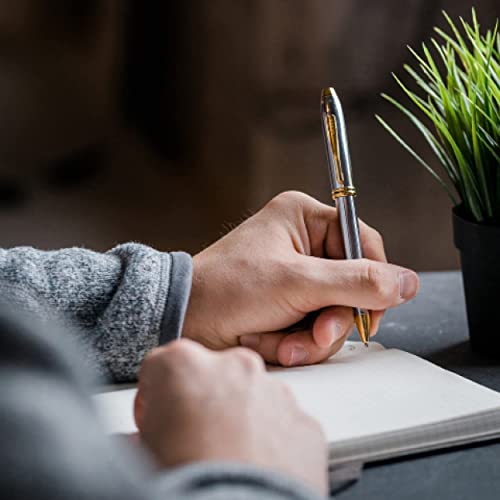 Cross Townsend Refillable Ballpoint Pen Presented in a Luxury Gift Box - Medium Point, Black Ink, Lustrous Chrome - Image 4