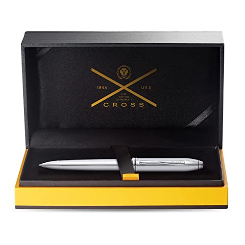 Cross Townsend Refillable Ballpoint Pen Presented in a Luxury Gift Box - Medium Point, Black Ink, Lustrous Chrome - Image 3