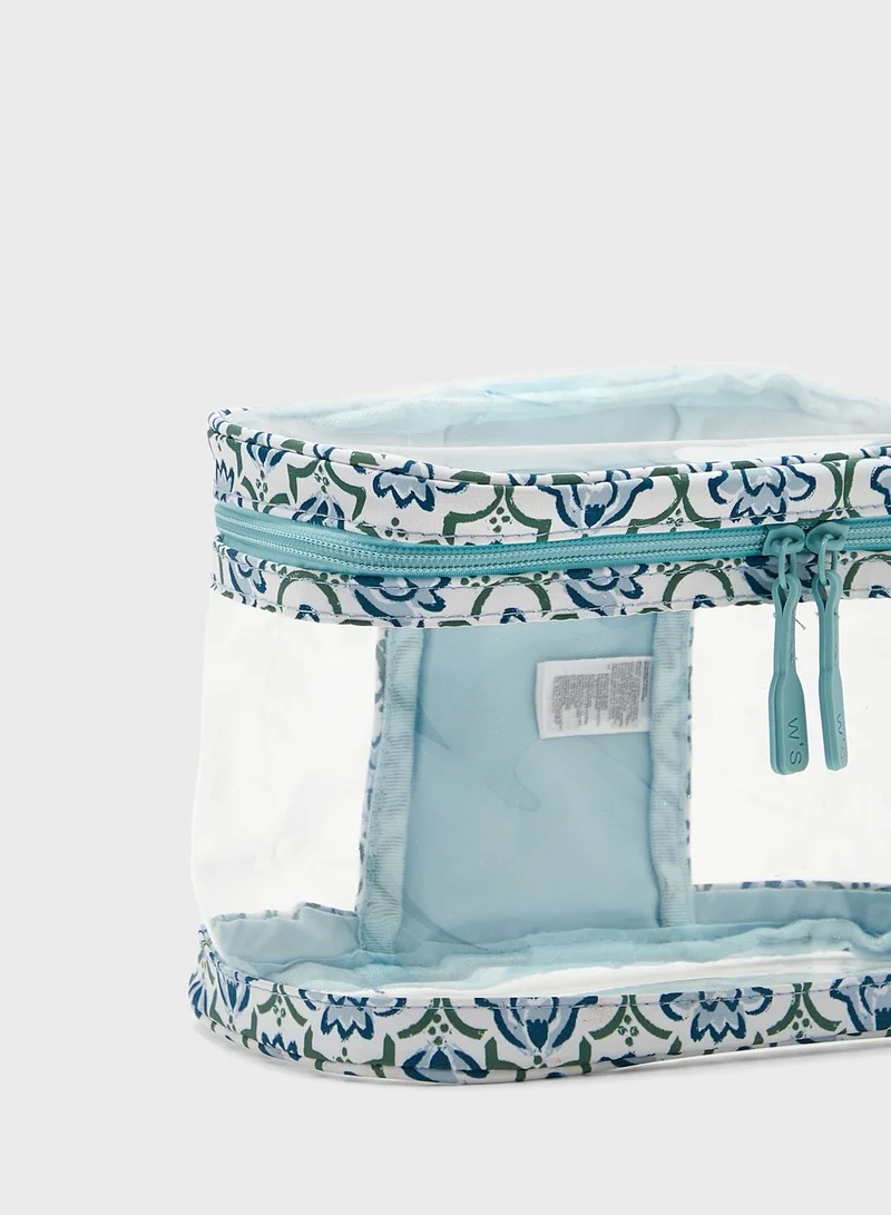 women'secret Pack Of 2 Plain Cosmetic Bags